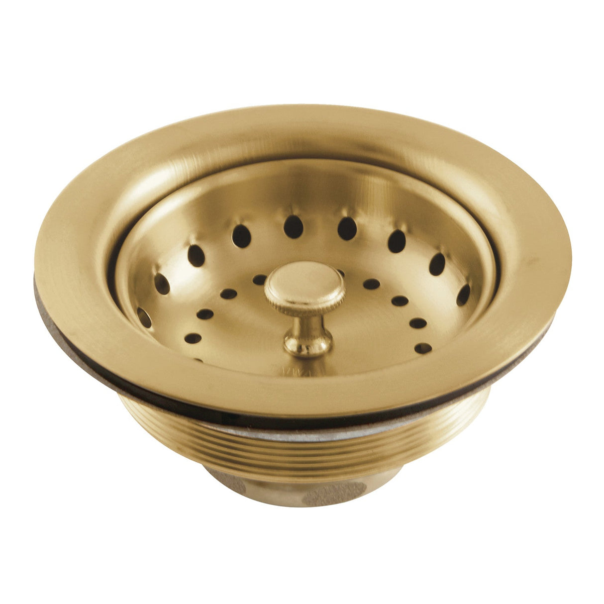 Tacoma K111BBB 3-1/2 Inch Kitchen Sink Basket Strainer Only, Brushed Brass