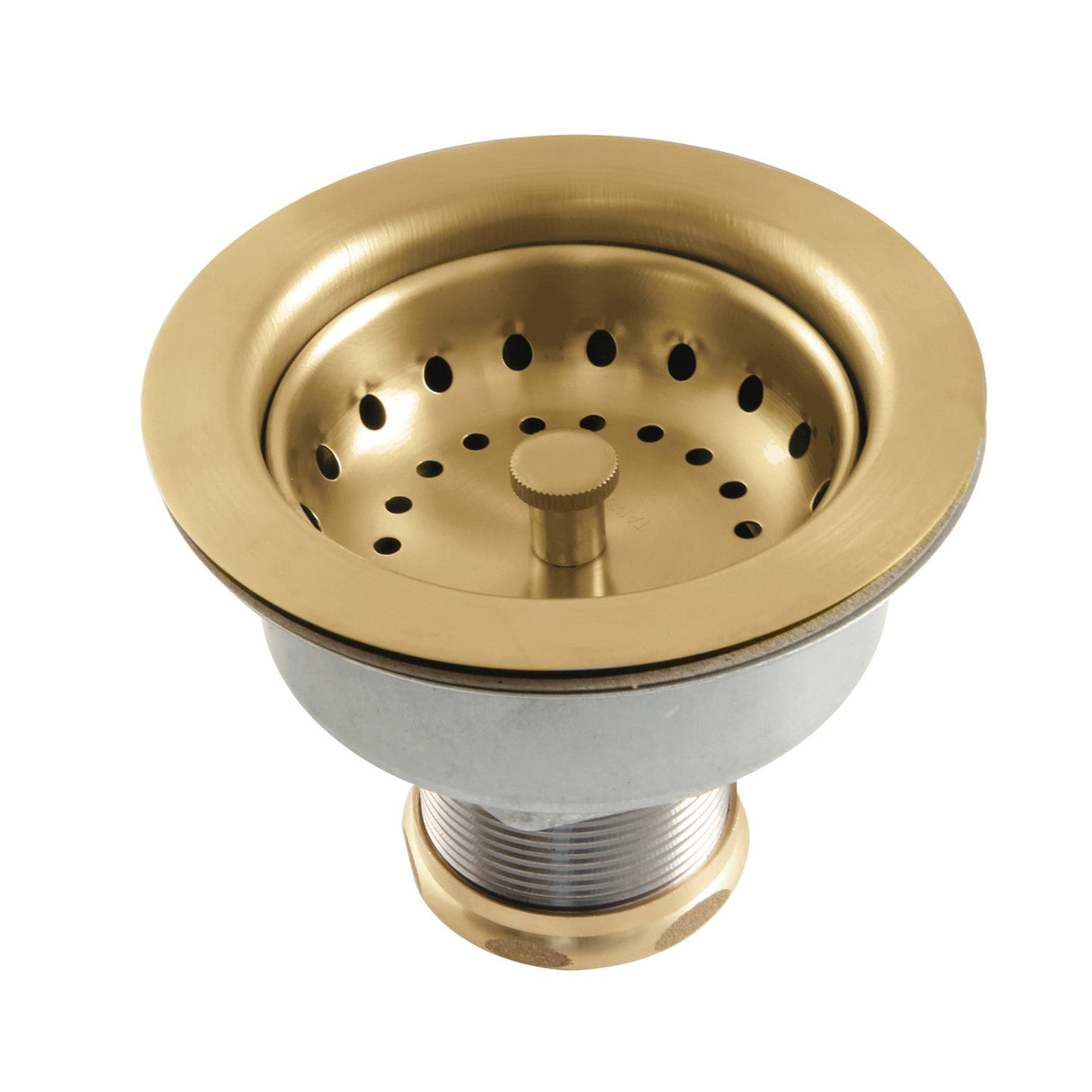 Tacoma K112BB 3-1/2 Inch Kitchen Sink Basket Strainer Only, Brushed Brass