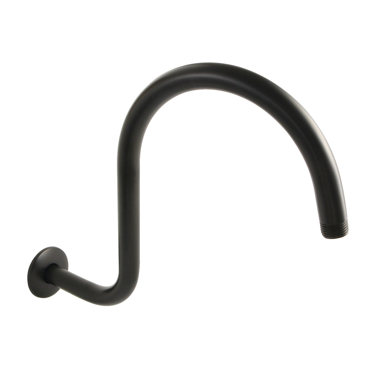 Restoration K114C0 14-Inch Shower Arm with Flange, Matte Black