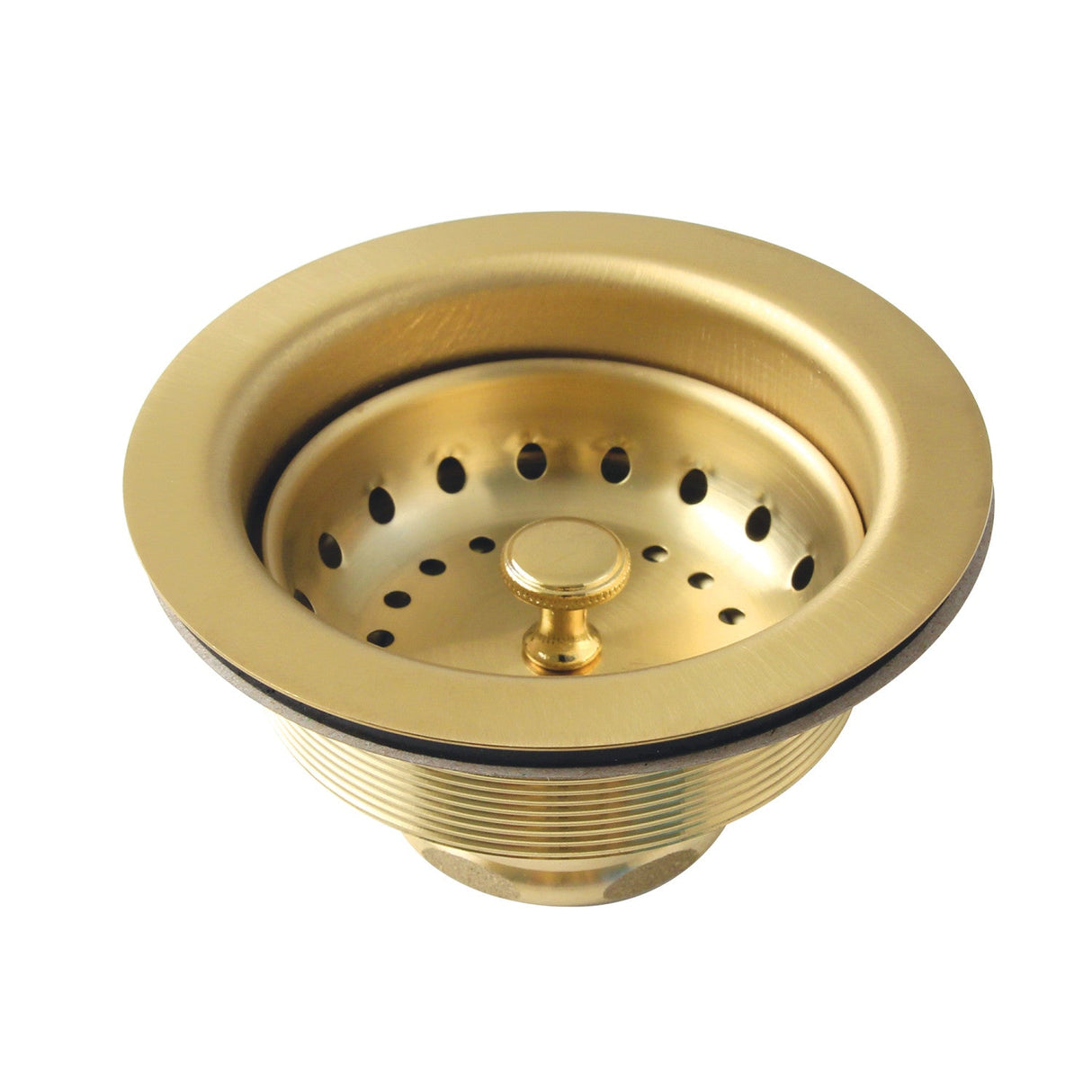 Fresno K121BBB 3-1/2 Inch Kitchen Sink Basket Strainer Only, Brushed Brass