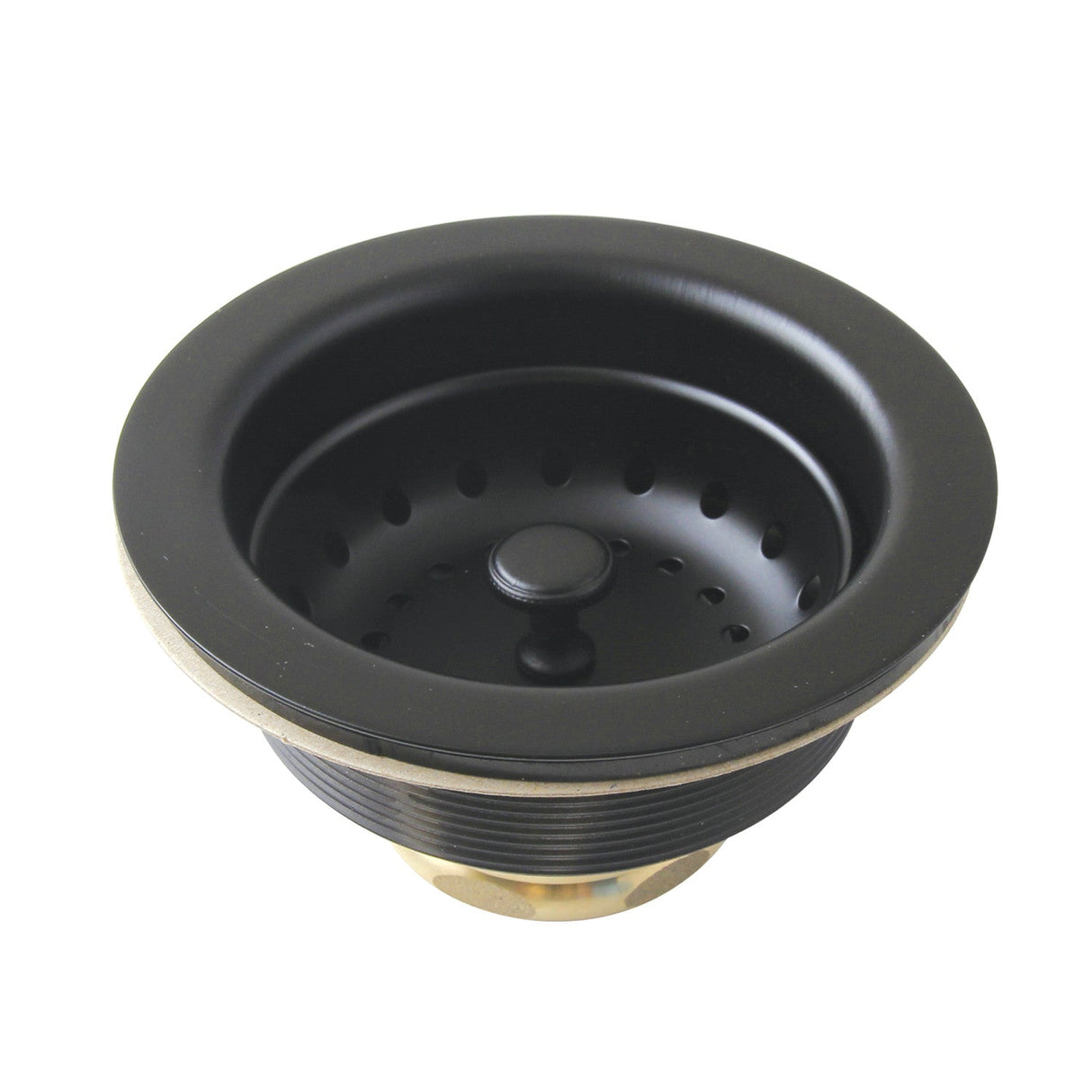 Fresno K121BMB 3-1/2 Inch Kitchen Sink Basket Strainer Only, Matte Black