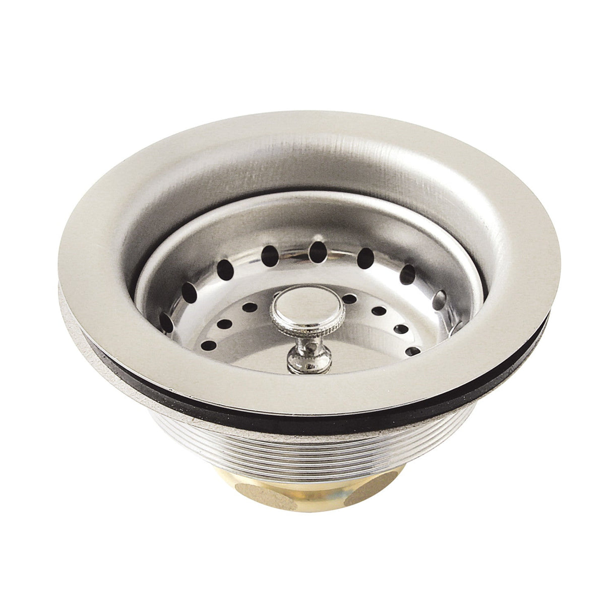 Fresno K121BPN 3-1/2 Inch Kitchen Sink Basket Strainer Only, Polished Nickel