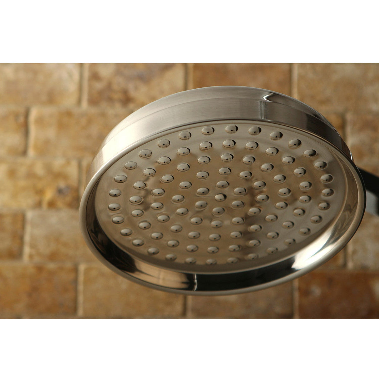Victorian K125A8 10-Inch Brass Shower Head, Brushed Nickel