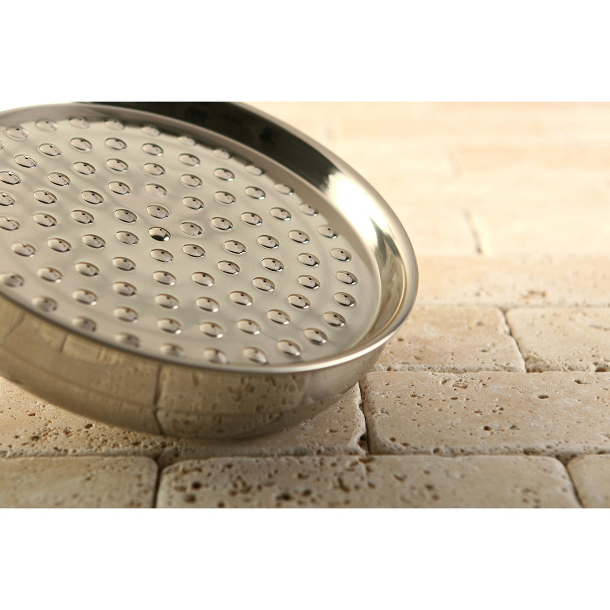 Victorian K125A8 10-Inch Brass Shower Head, Brushed Nickel