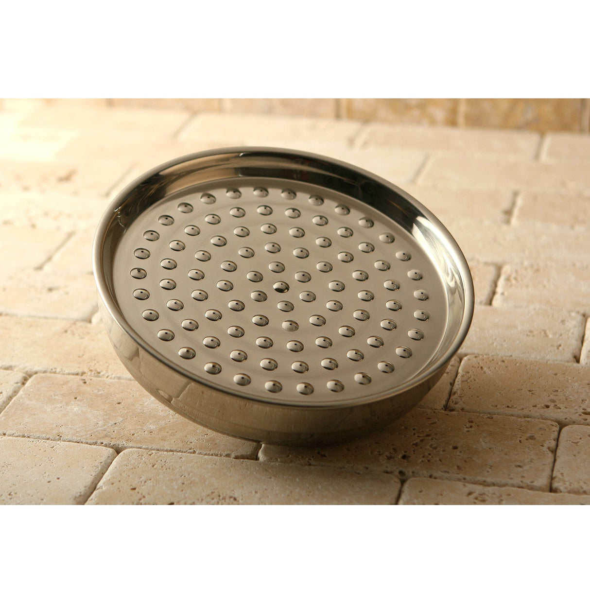 Victorian K125A8 10-Inch Brass Shower Head, Brushed Nickel