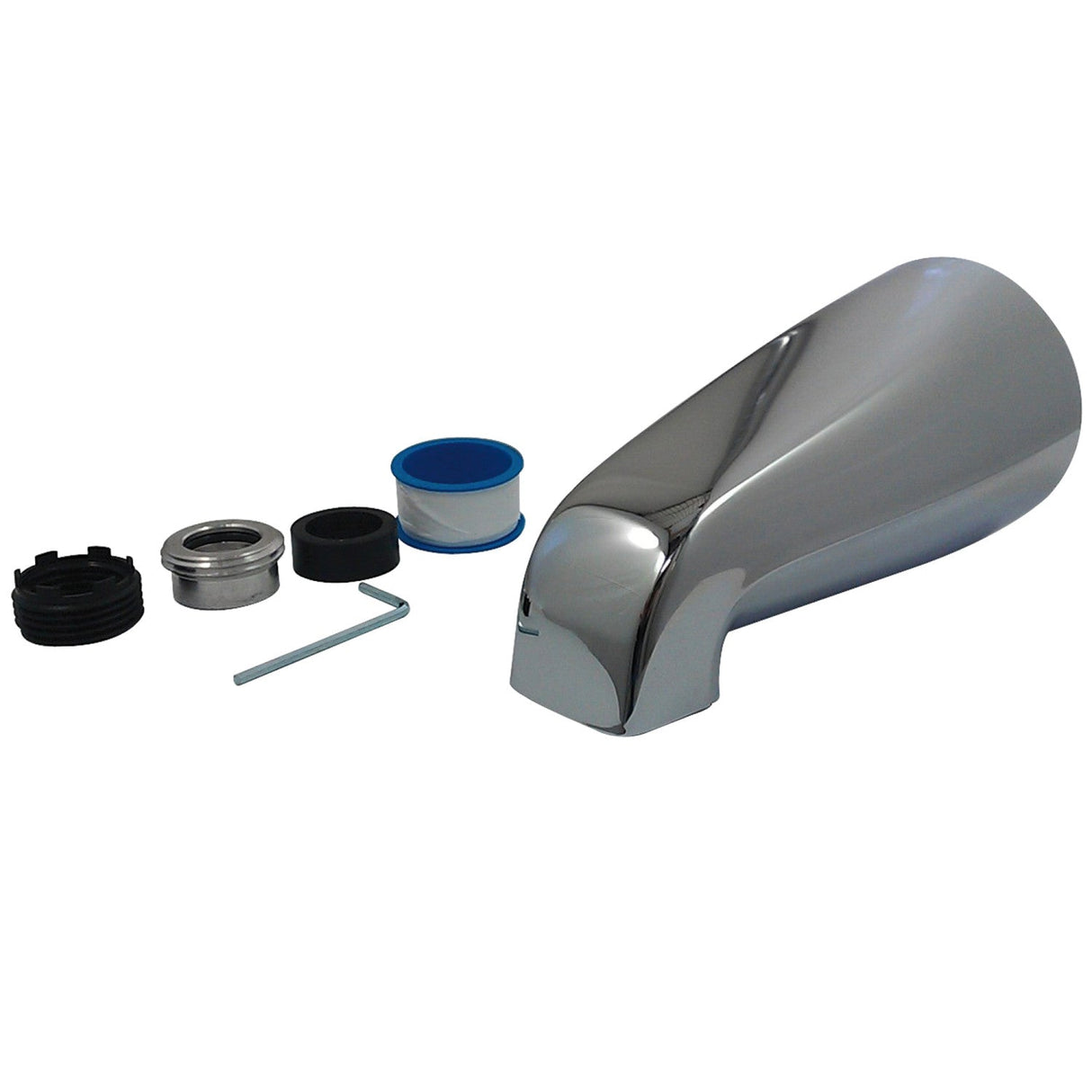 Shower Scape K1272A1 5-1/8 Inch Universal Non-Diverter Tub Spout, Polished Chrome