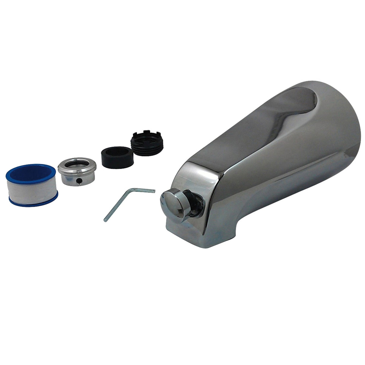 Shower Scape K1288A1 5-1/8 Inch Universal Diverter Tub Spout, Polished Chrome