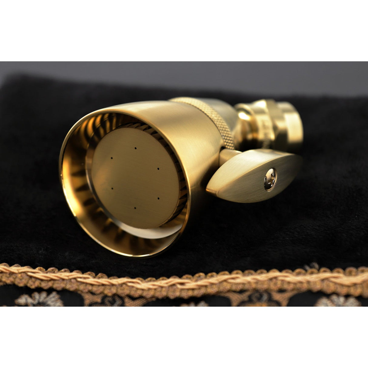 Made To Match K132A7 2-1/4 Inch Brass Adjustable Shower Head, Brushed Brass