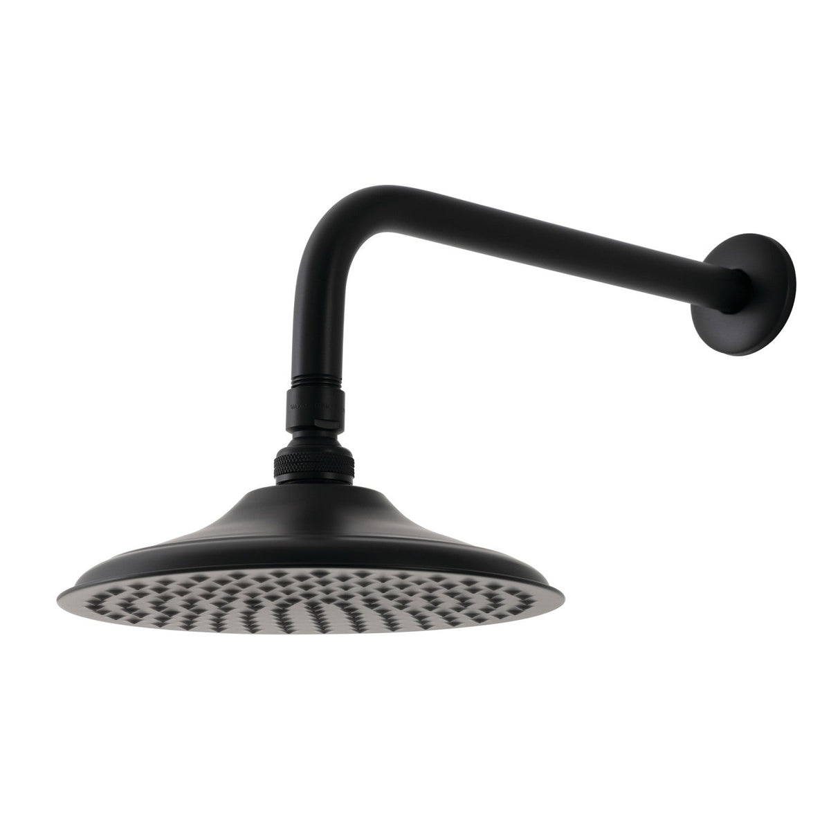 Shower Scape K136A0CK 7-3/4 Inch Brass Shower Head with 12-Inch Shower Arm, Matte Black