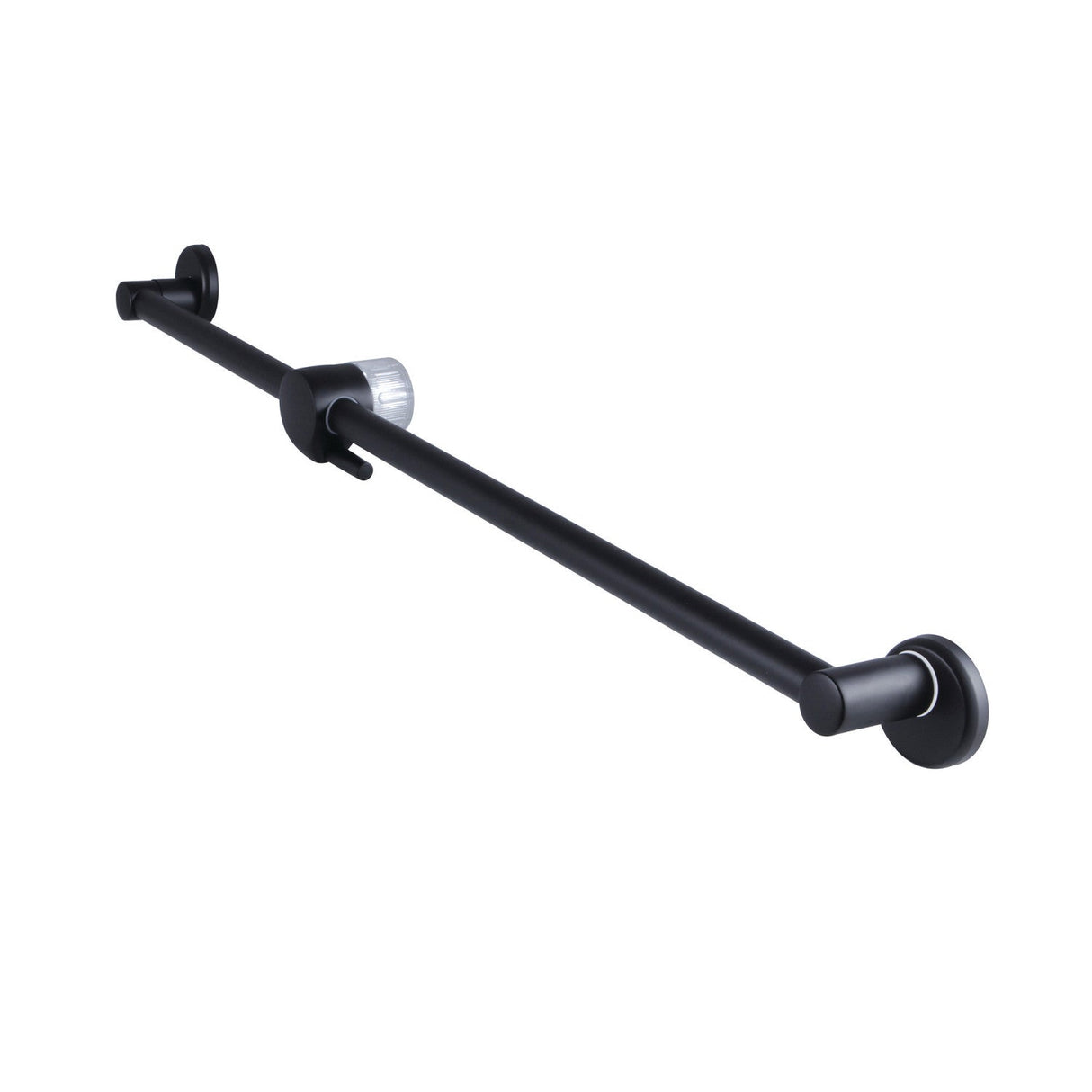 Shower Scape K180A0 24-Inch Shower Slide Bar with Pin Mount Hook, Matte Black