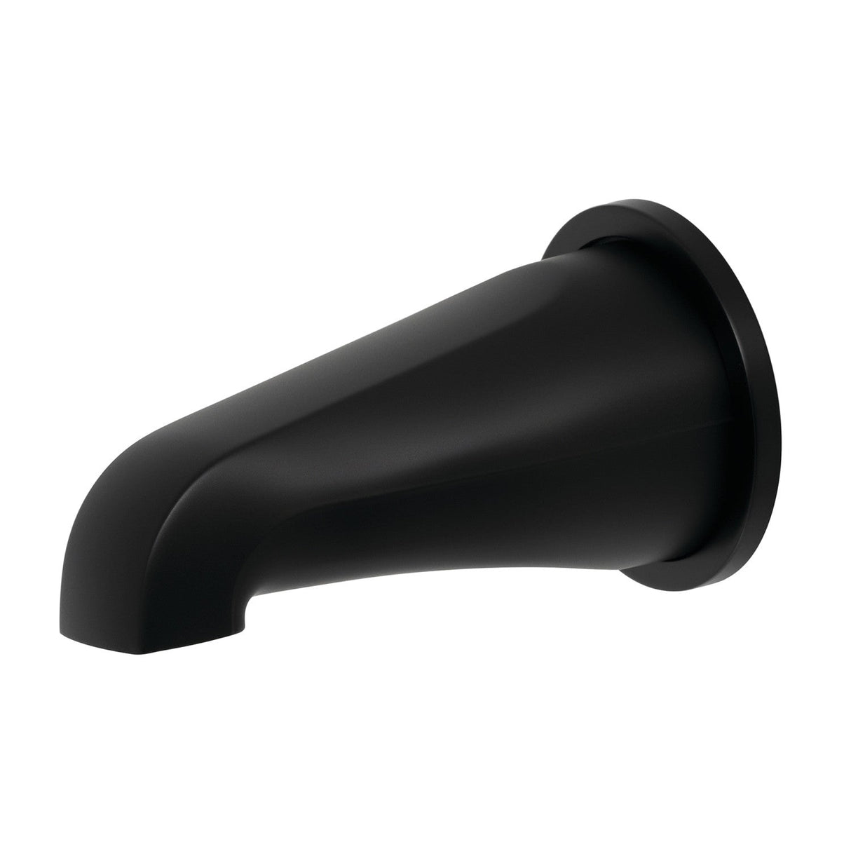 Shower Scape K187E0 5-Inch Non-Diverter Tub Spout with Flange, Matte Black