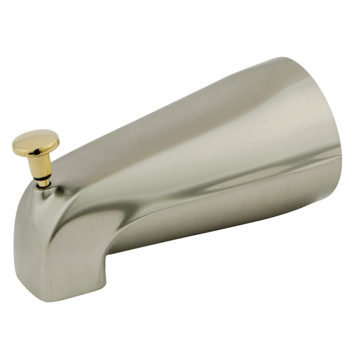 Shower Scape K188A9 5-1/4 Inch Diverter Tub Spout, Brushed Nickel/Polished Brass
