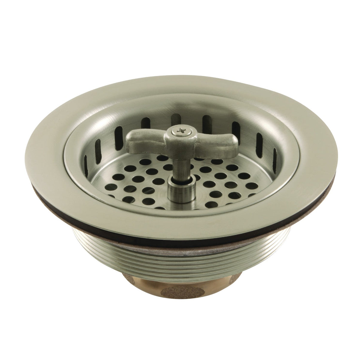Tacoma K212BN 3-1/2 Inch Kitchen Sink Basket Strainer Only, Brushed Nickel