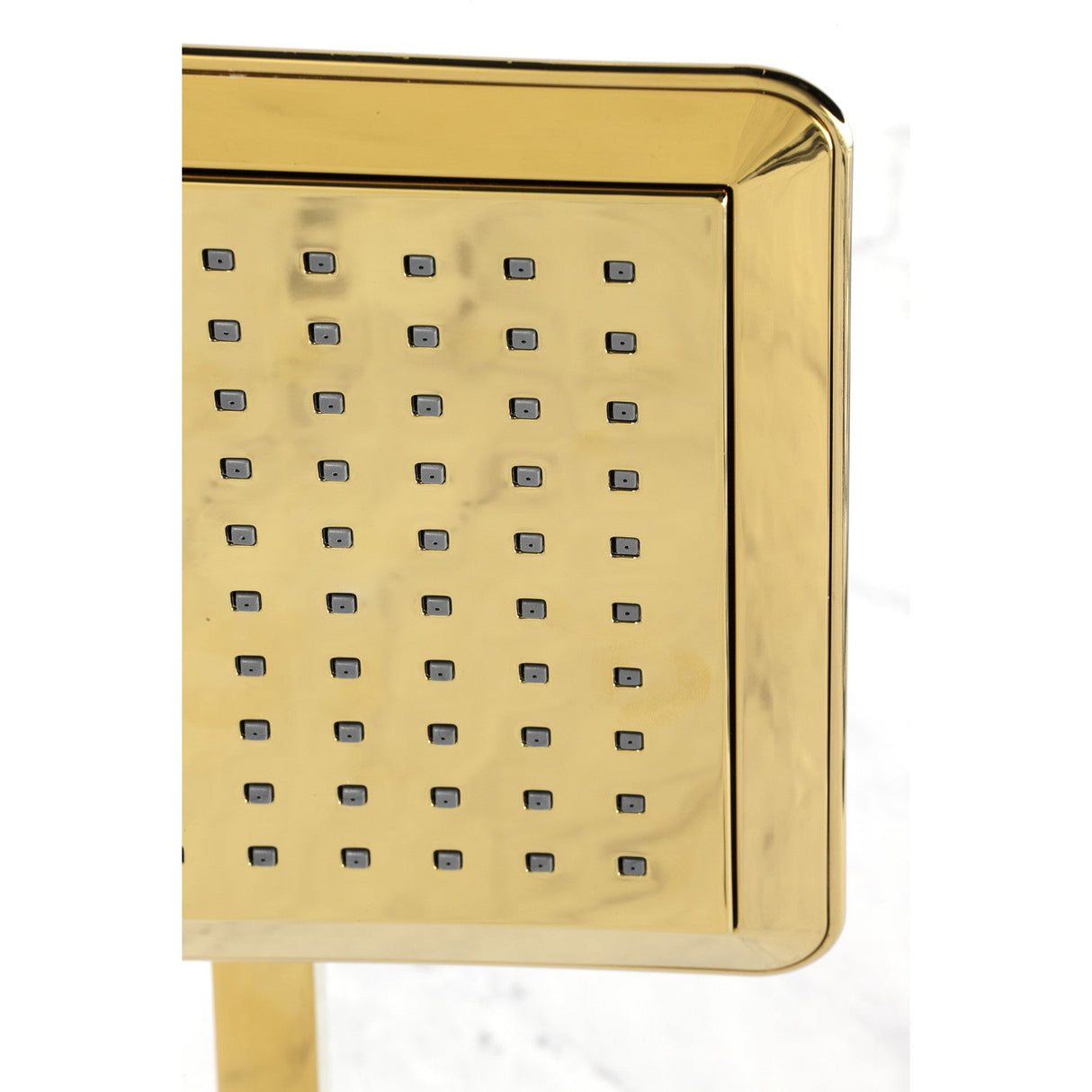 Shower Scape K251A2CK 9-5/8 Inch Square Shower Head with Shower Arm, Polished Brass