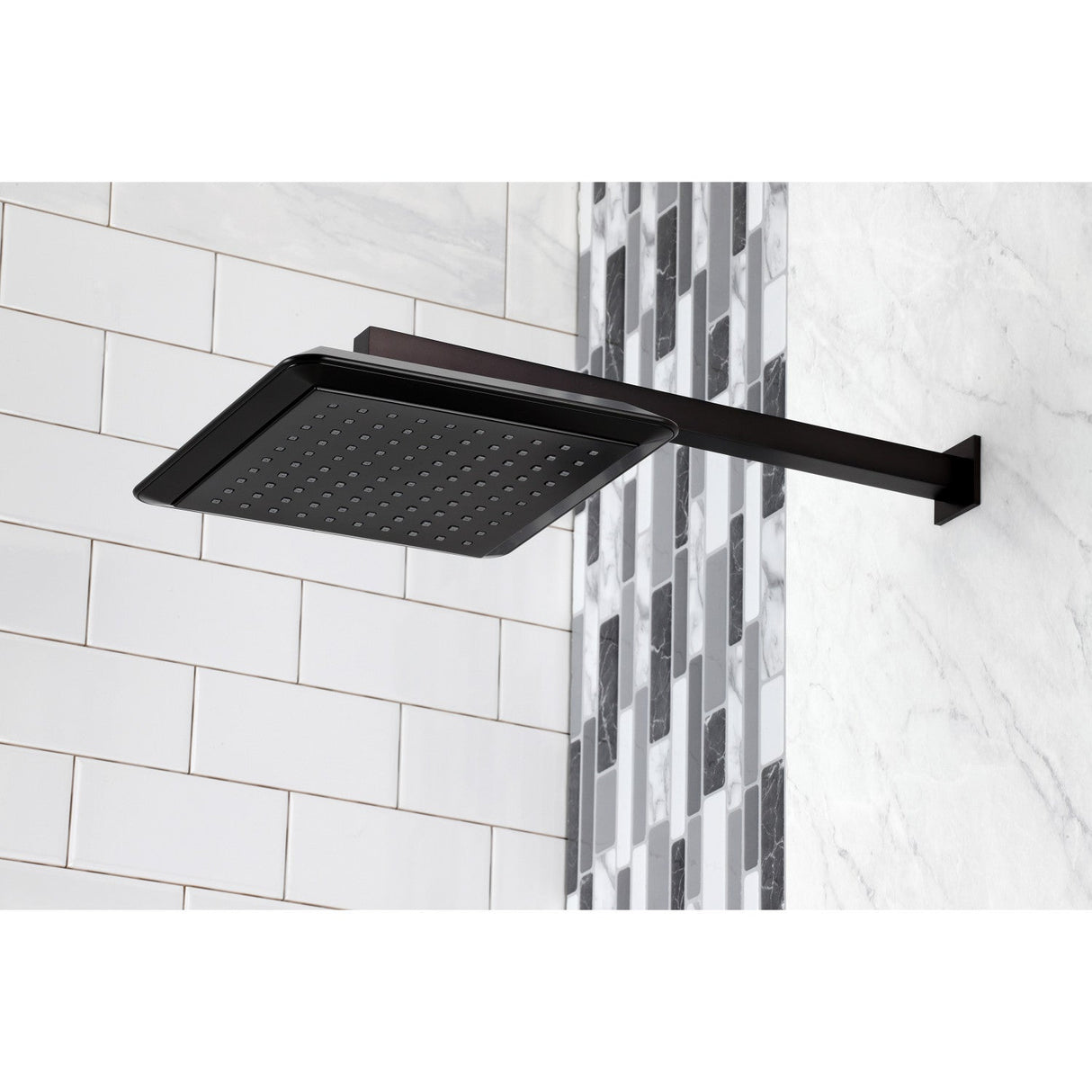 Shower Scape K251A5CK 9-5/8 Inch Square Shower Head with Shower Arm, Oil Rubbed Bronze