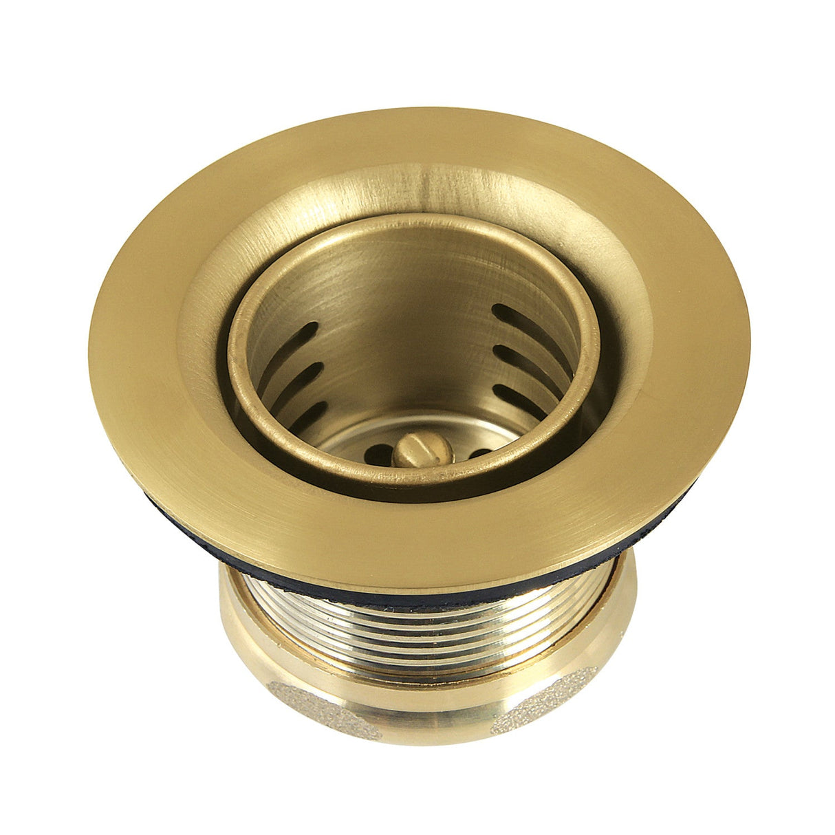 Portland K451BBB Stainless Steel Bar Sink Basket Strainer, Brushed Brass