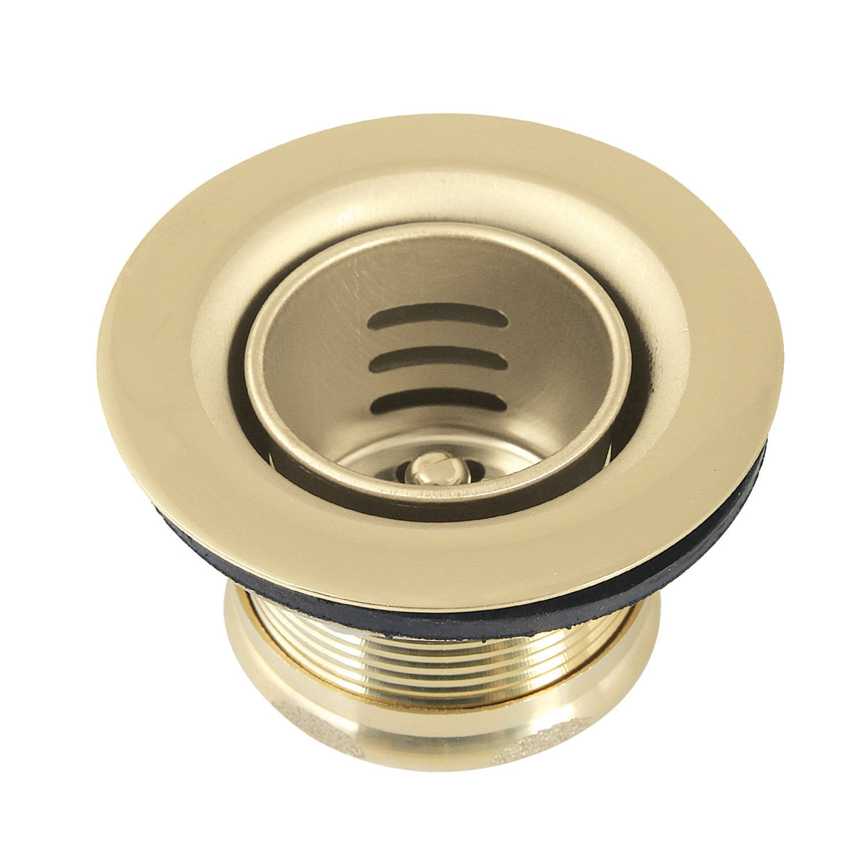 Portland K451BPB Stainless Steel Bar Sink Basket Strainer, Polished Brass