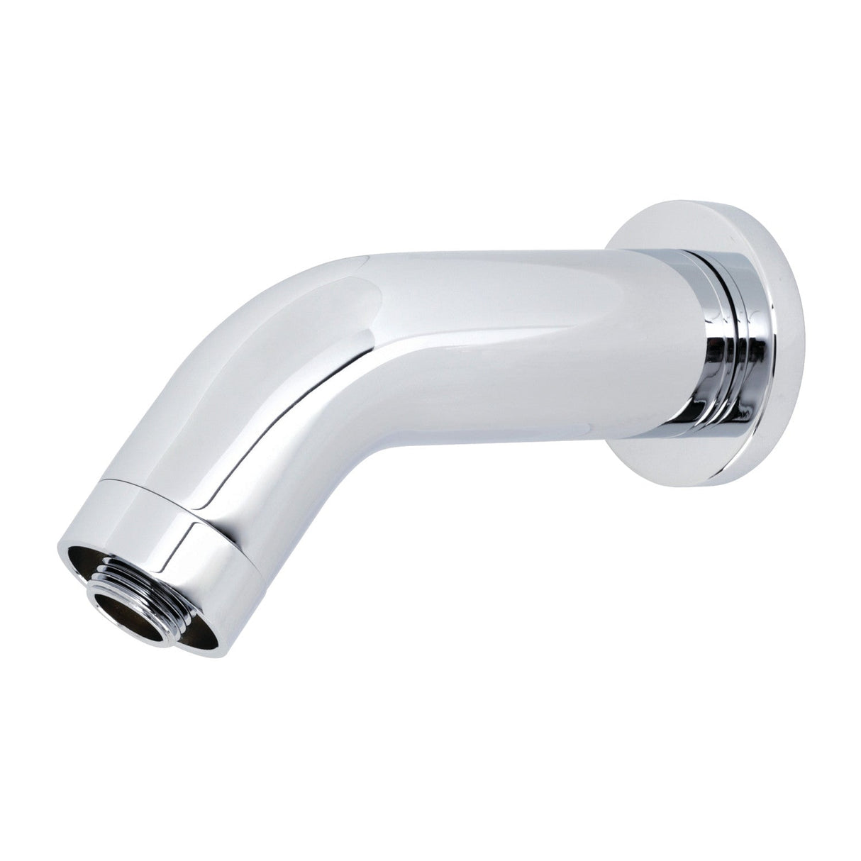 AquaElements K850E1 6-Inch Brass Shower Arm with Flange, Polished Chrome