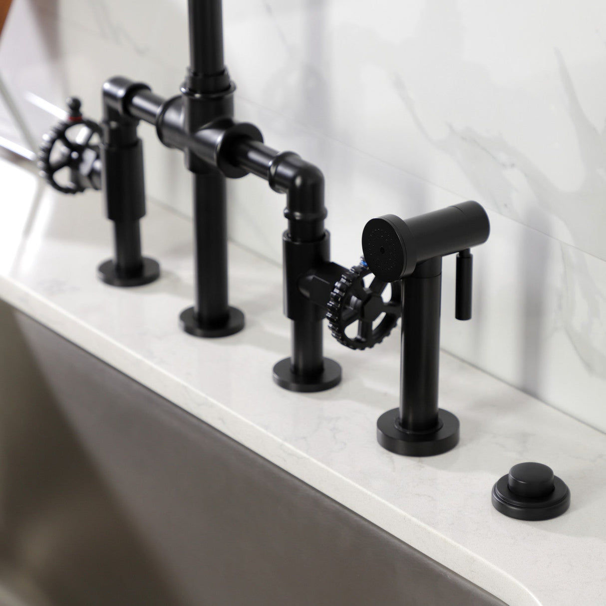 Trimscape KA210 Garbage Disposal Air Switch Button, Matte Black