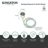 Trimscape KA318 Garbage Disposal Air Switch Button, Brushed Nickel