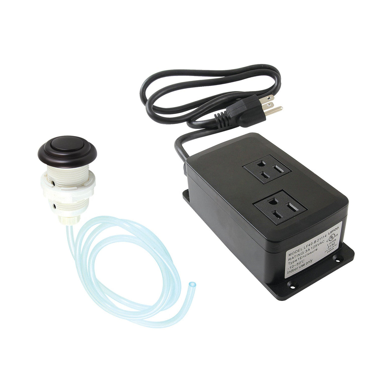 Gourmetier KATDK315 Dual Outlet Garbage Disposal Air Switch Kit, Oil Rubbed Bronze
