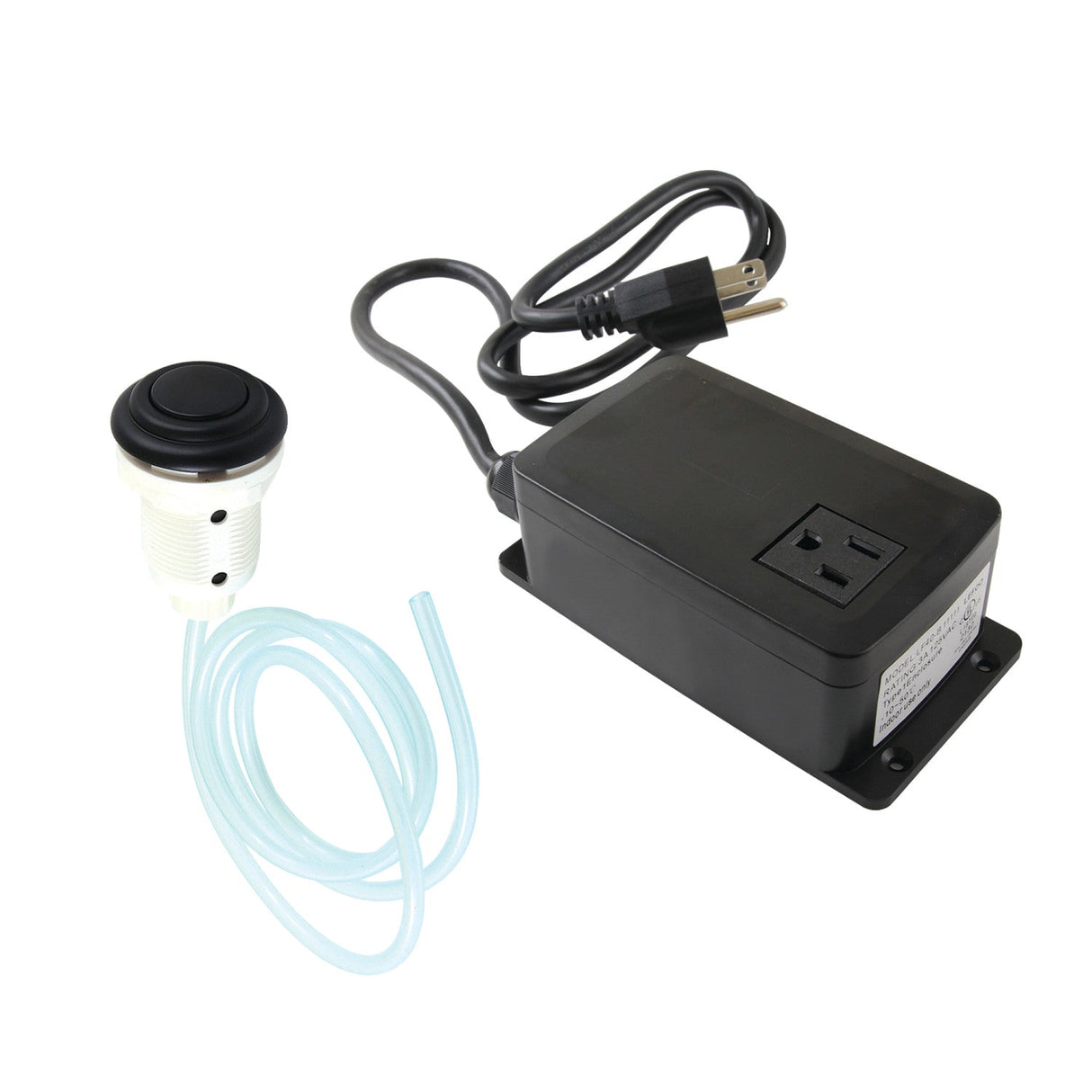 Gourmetier KATSK310 Single Outlet Garbage Disposal Air Switch Kit, Matte Black