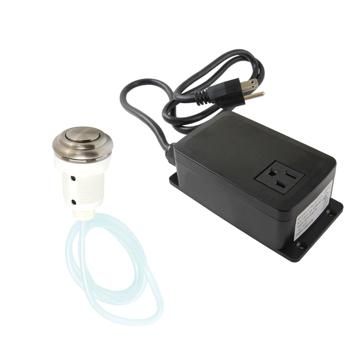 Gourmetier KATSK318 Single Outlet Garbage Disposal Air Switch Kit, Brushed Nickel