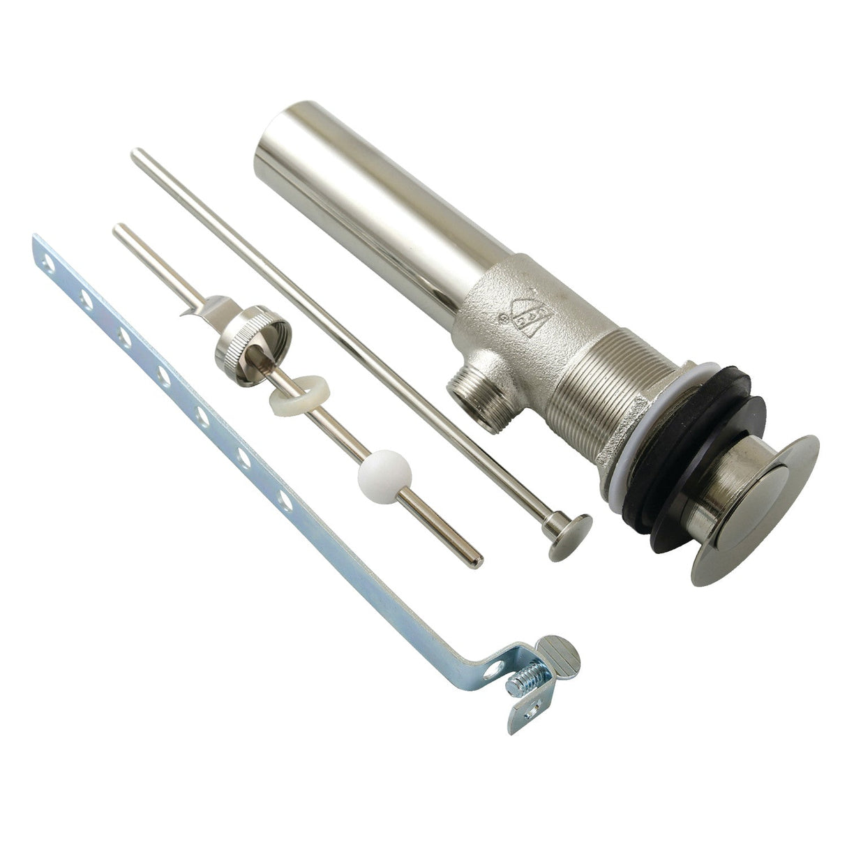 Made To Match KB1116 Brass Pop-Up Bathroom Sink Drain with Overflow, 22 Gauge, Polished Nickel