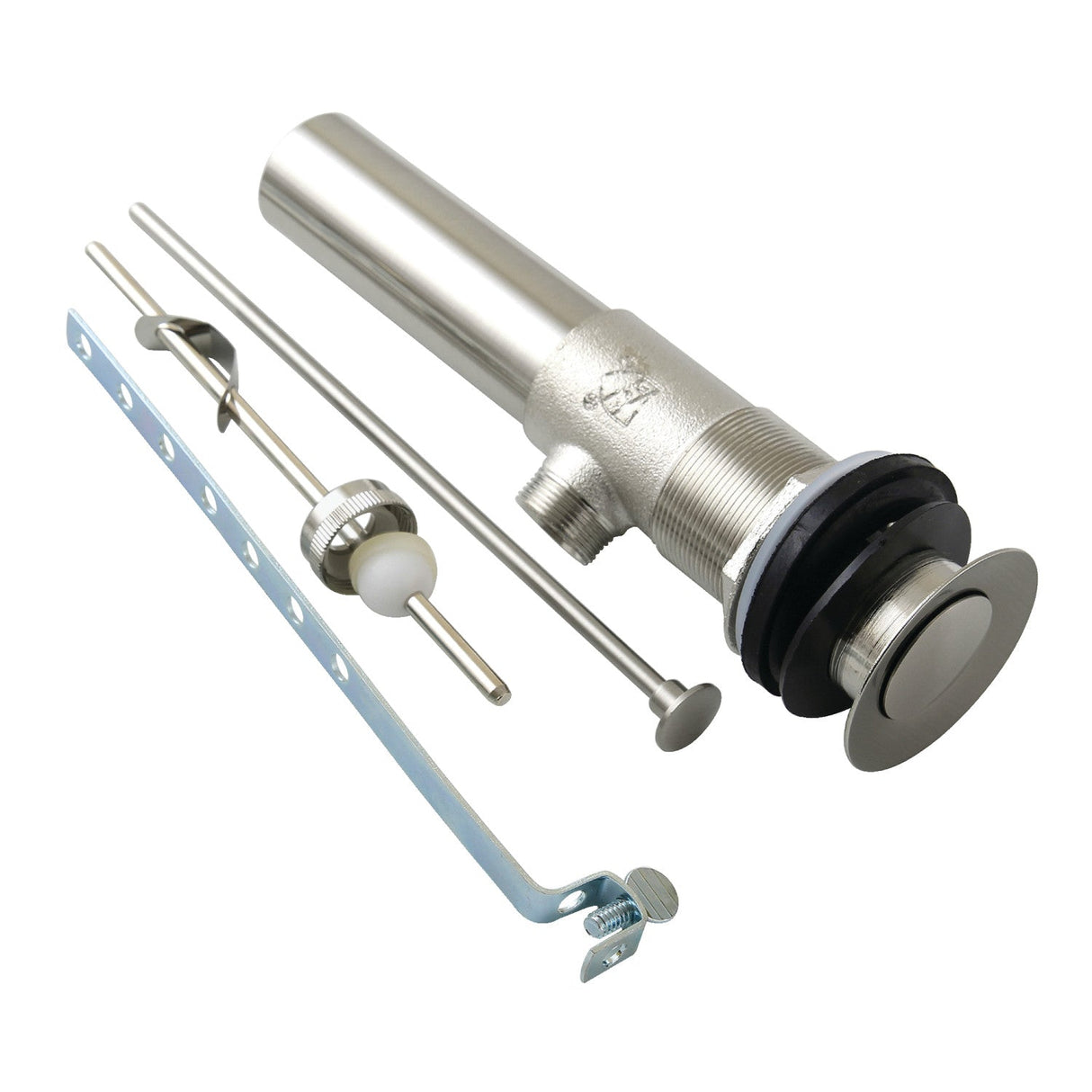 Made To Match KB1118 Brass Pop-Up Bathroom Sink Drain with Overflow, 22 Gauge, Brushed Nickel