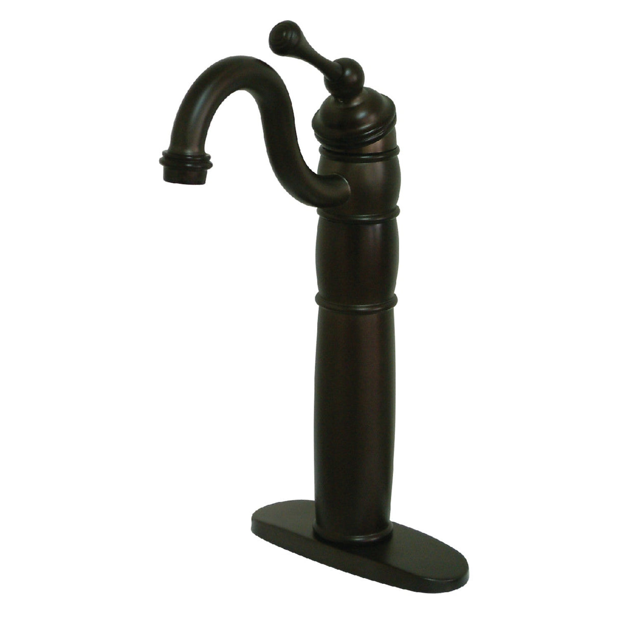 Heritage KB1425BL Single-Handle 1-Hole Deck Mount Vessel Faucet, Oil Rubbed Bronze
