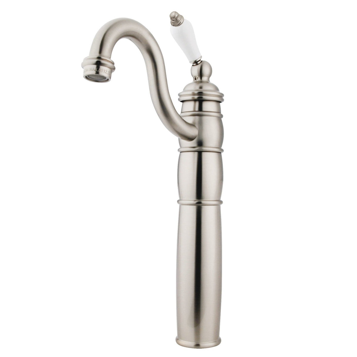 Heritage KB1428PL Single-Handle 1-Hole Deck Mount Vessel Faucet, Brushed Nickel