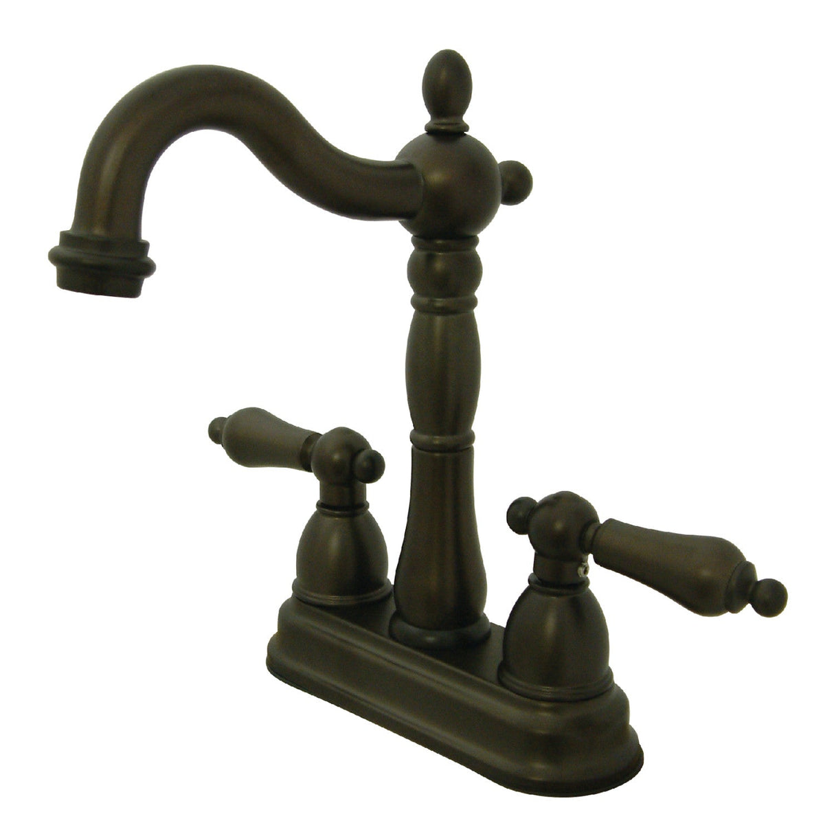 Heritage KB1495AL Two-Handle 2-Hole Deck Mount Bar Faucet, Oil Rubbed Bronze