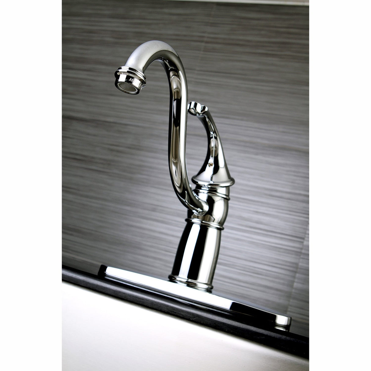 Georgian KB1571GLLS Single-Handle 1-or-3 Hole Deck Mount Kitchen Faucet, Polished Chrome