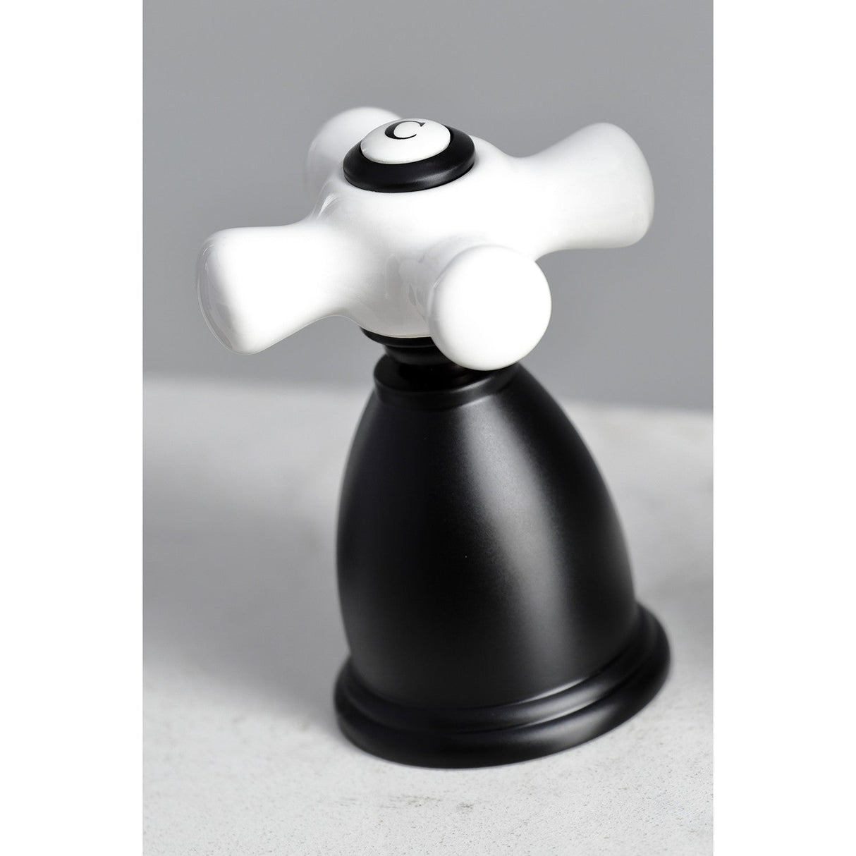 Heritage KB1790PXBS Two-Handle 4-Hole Deck Mount Widespread Kitchen Faucet with Brass Sprayer, Matte Black