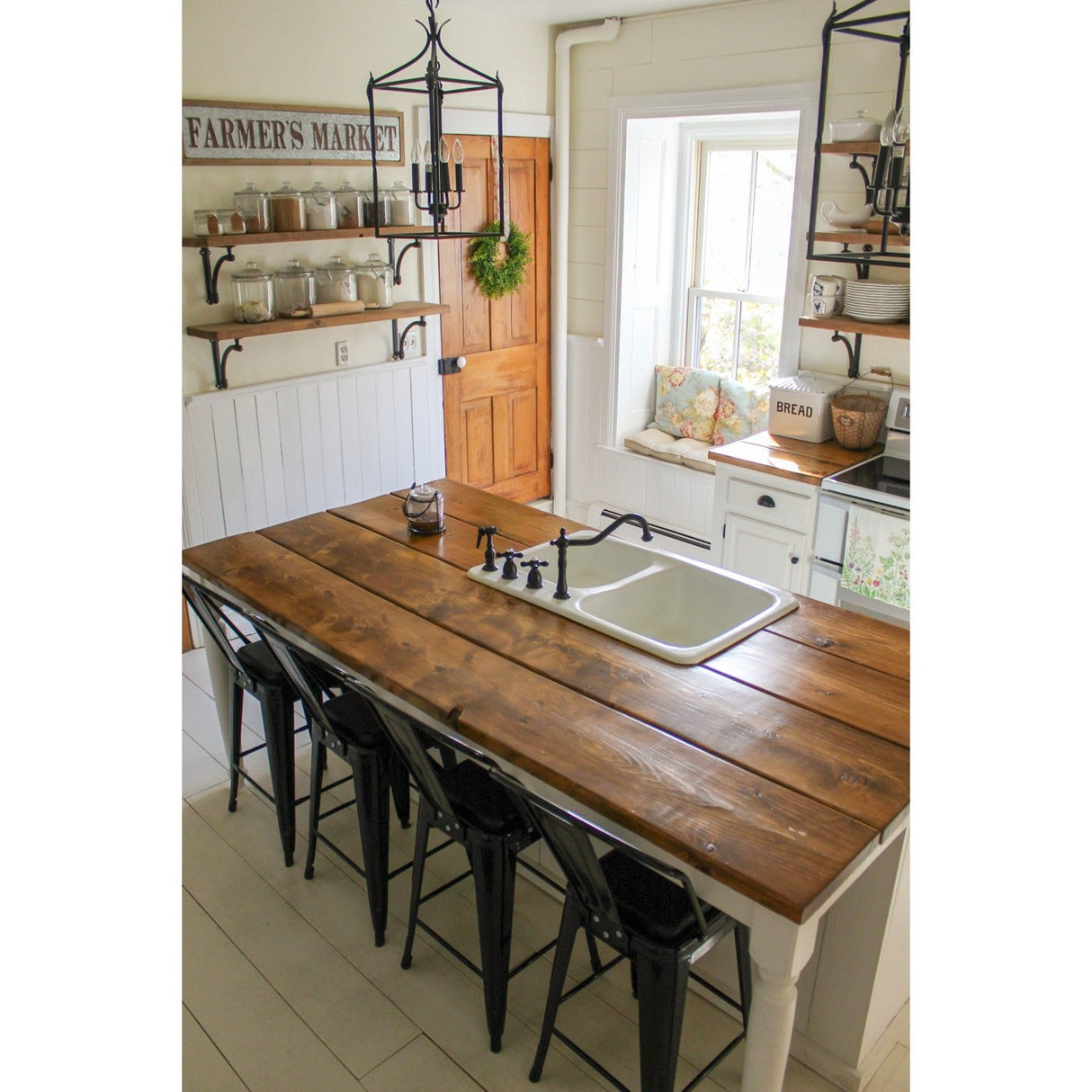 Heritage KB1795AXBS Two-Handle 4-Hole Deck Mount Widespread Kitchen Faucet with Brass Sprayer, Oil Rubbed Bronze