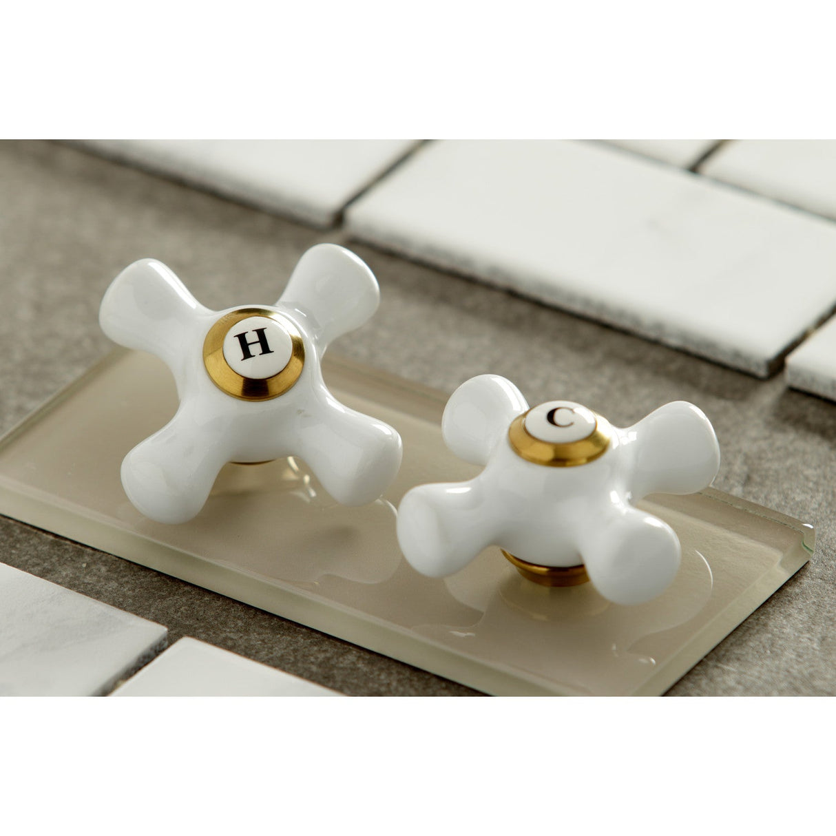 Heritage KB1977PX Two-Handle 3-Hole Deck Mount Widespread Bathroom Faucet with Brass Pop-Up, Brushed Brass