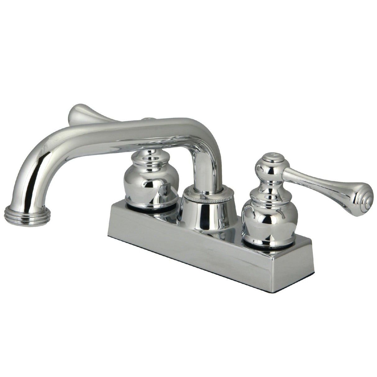 KB2471BL Two-Handle 2-Hole Deck Mount Laundry Faucet, Polished Chrome