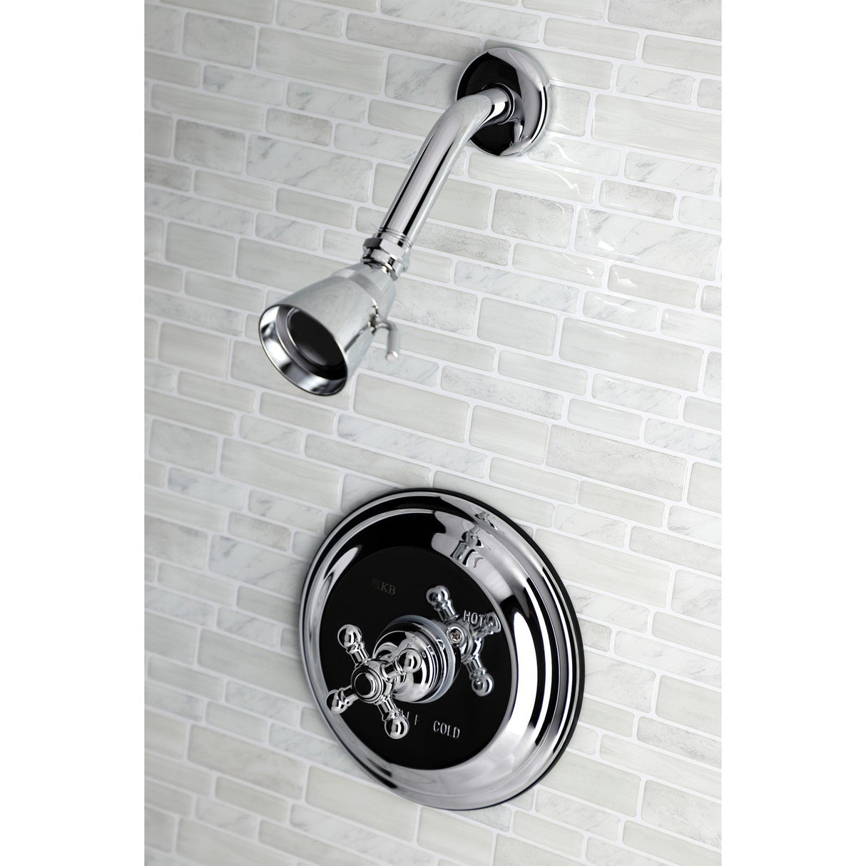KB2631BXTSO Single-Handle 2-Hole Wall Mount Shower Faucet Trim Only, Polished Chrome