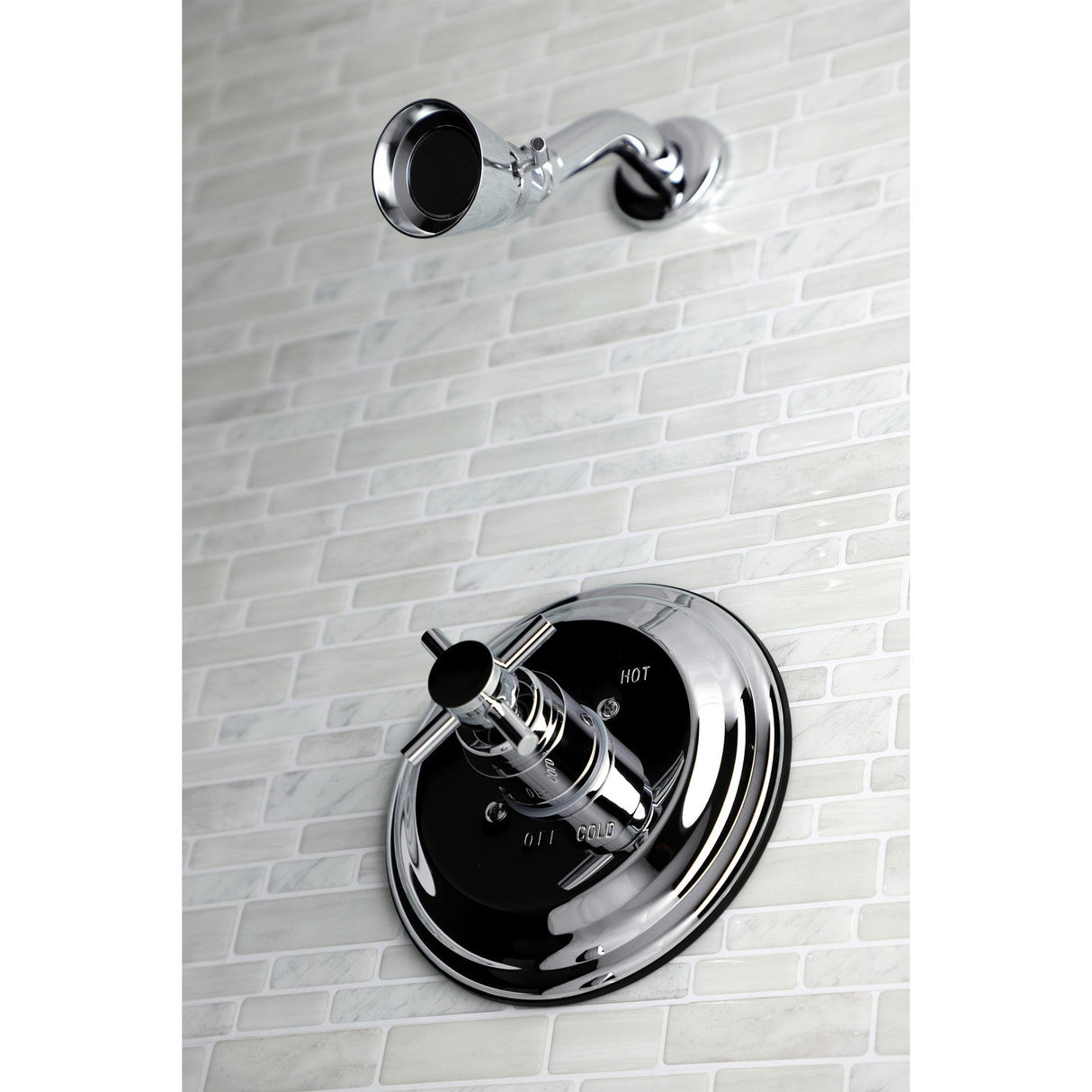 Concord KB2631DXTSO Single-Handle 2-Hole Wall Mount Shower Faucet Trim Only, Polished Chrome