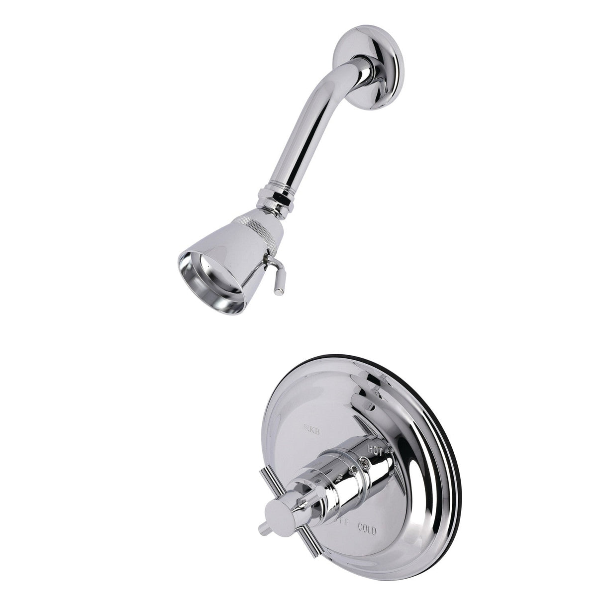 Concord KB2631DXTSO Single-Handle 2-Hole Wall Mount Shower Faucet Trim Only, Polished Chrome
