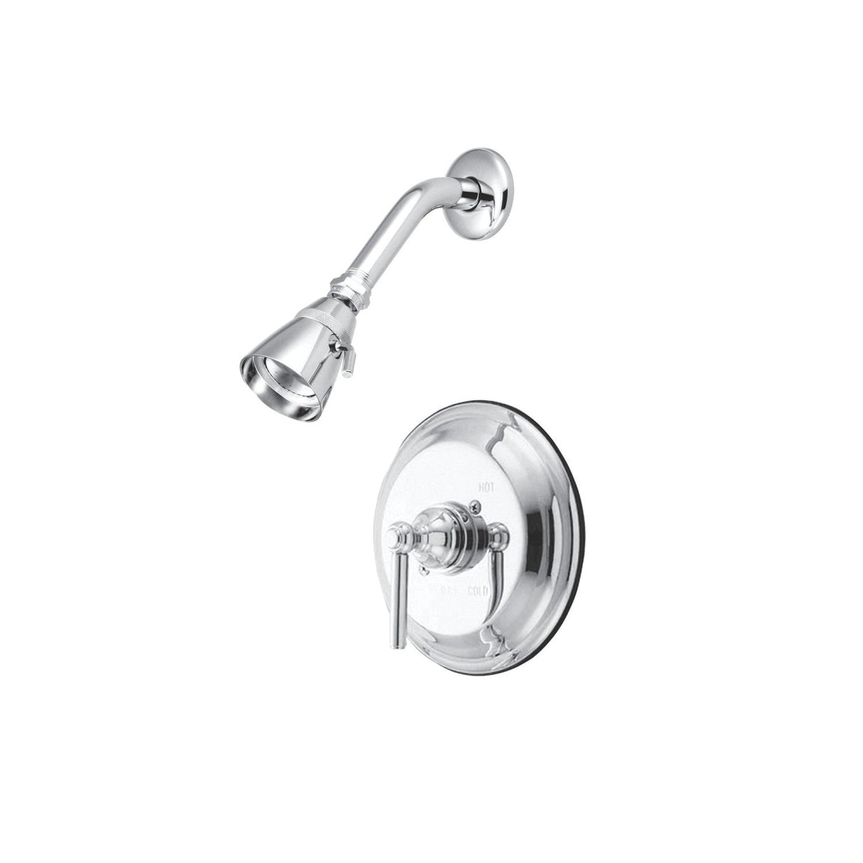 Elinvar KB2631ELSO Single-Handle 2-Hole Wall Mount Shower Faucet, Polished Chrome