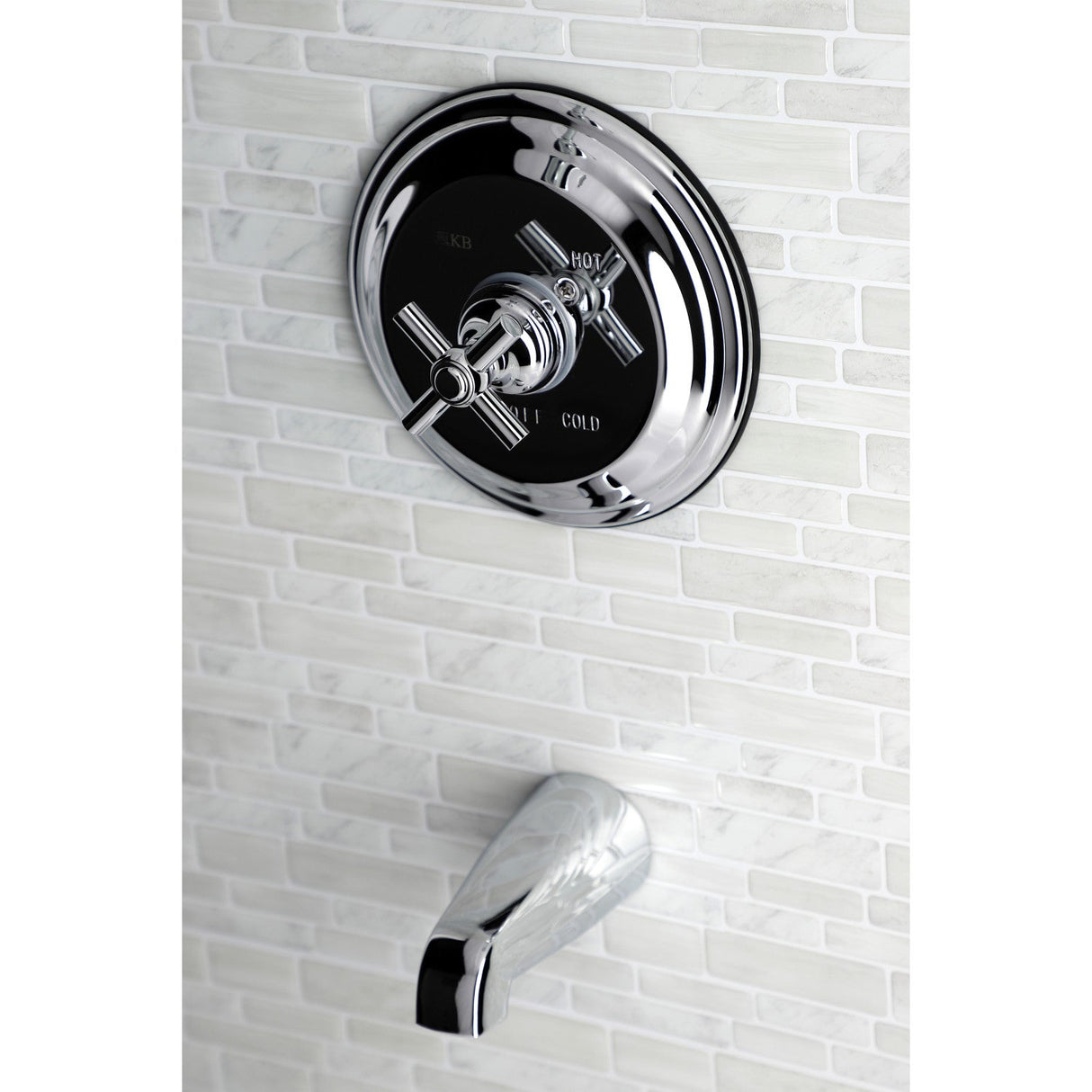 KB2631EXTO Single-Handle 2-Hole Wall Mount Tub and Shower Faucet Tub Only, Polished Chrome