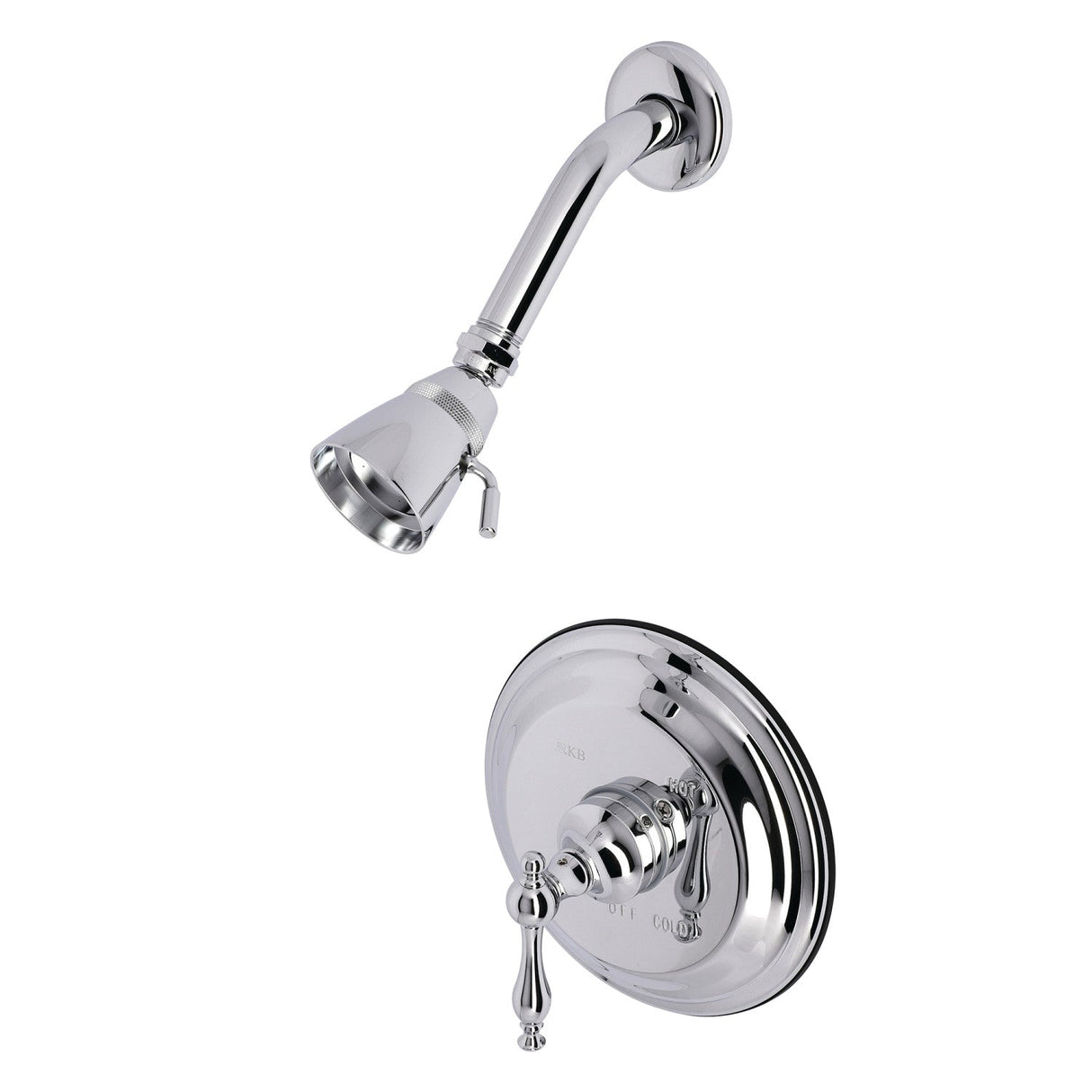 KB2631NLSO Single-Handle 2-Hole Wall Mount Shower Faucet, Polished Chrome