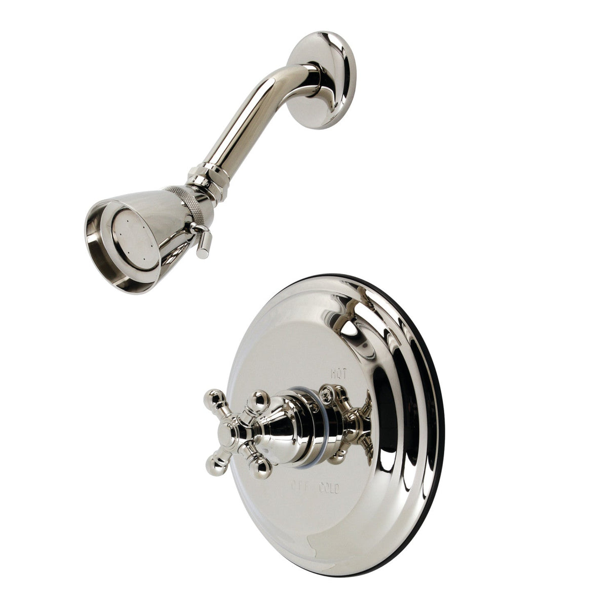 Metropolitan KB2636BXSO Single-Handle 2-Hole Wall Mount Shower Faucet, Polished Nickel