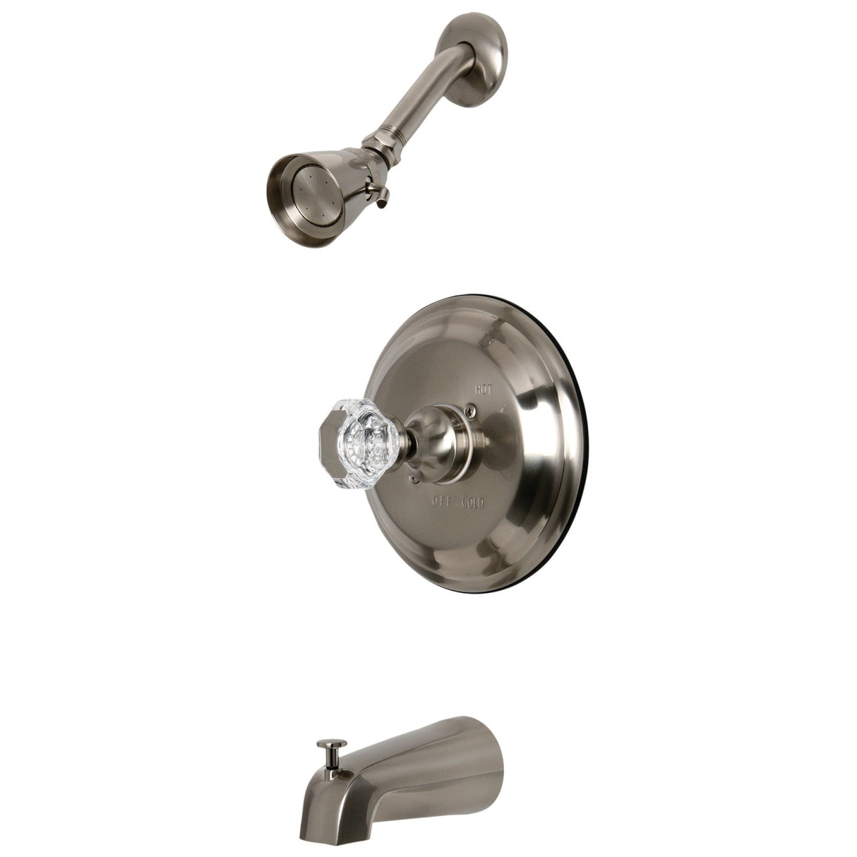 Celebrity KB2638WCL Single-Handle 3-Hole Wall Mount Tub and Shower Faucet, Brushed Nickel