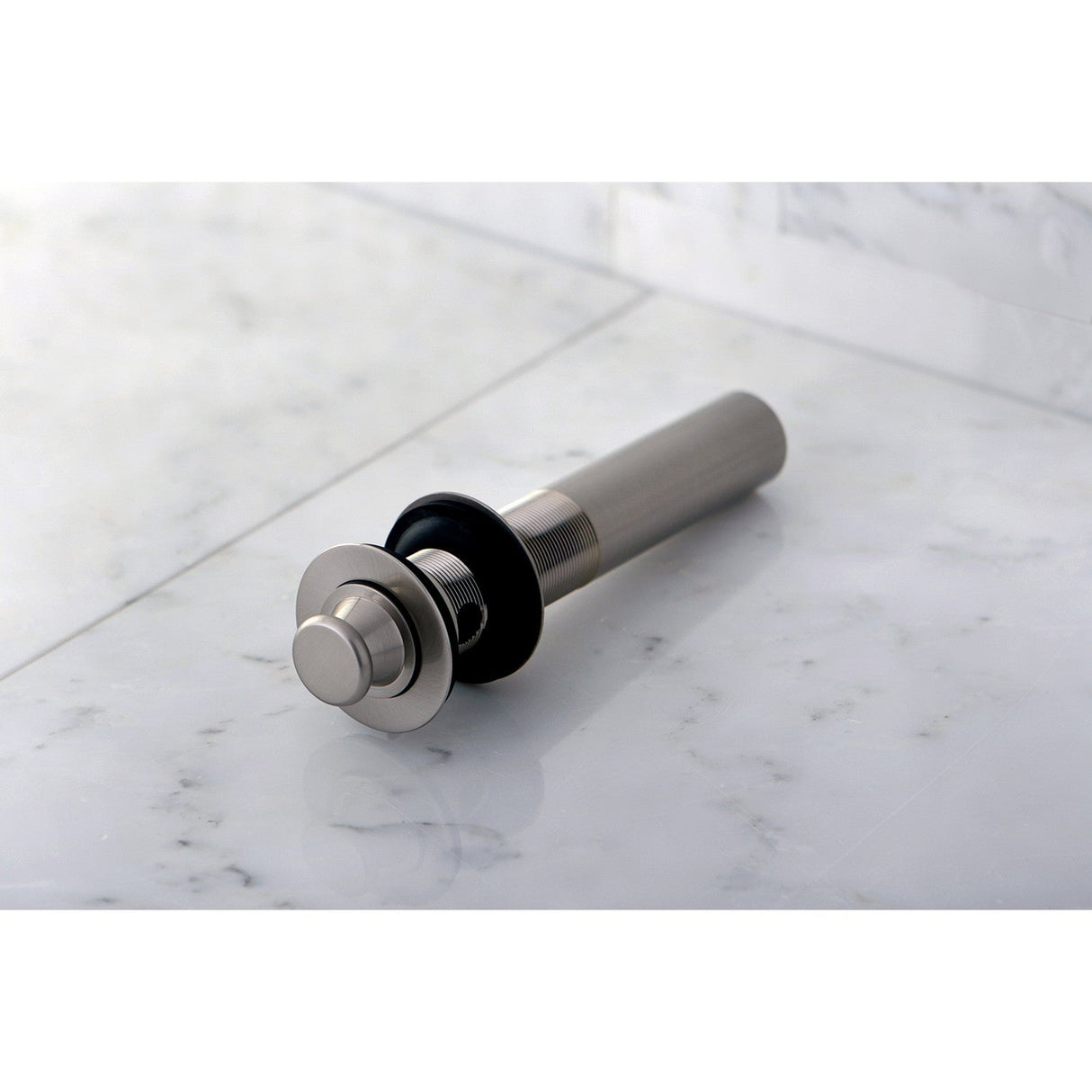 Fauceture KB3008 Brass Lift and Turn Bathroom Sink Drain with Overflow, 17 Gauge, Brushed Nickel