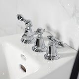 Victorian KB321AL Three-Handle Vertical Spray Bidet Faucet with Brass Pop-Up, Polished Chrome