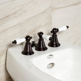 Victorian KB325PL Three-Handle Vertical Spray Bidet Faucet with Brass Pop-Up, Oil Rubbed Bronze