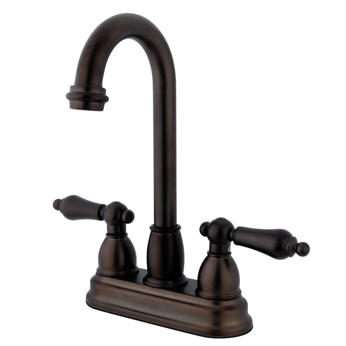 Restoration KB3495AL Two-Handle 2-Hole Deck Mount Bar Faucet, Oil Rubbed Bronze