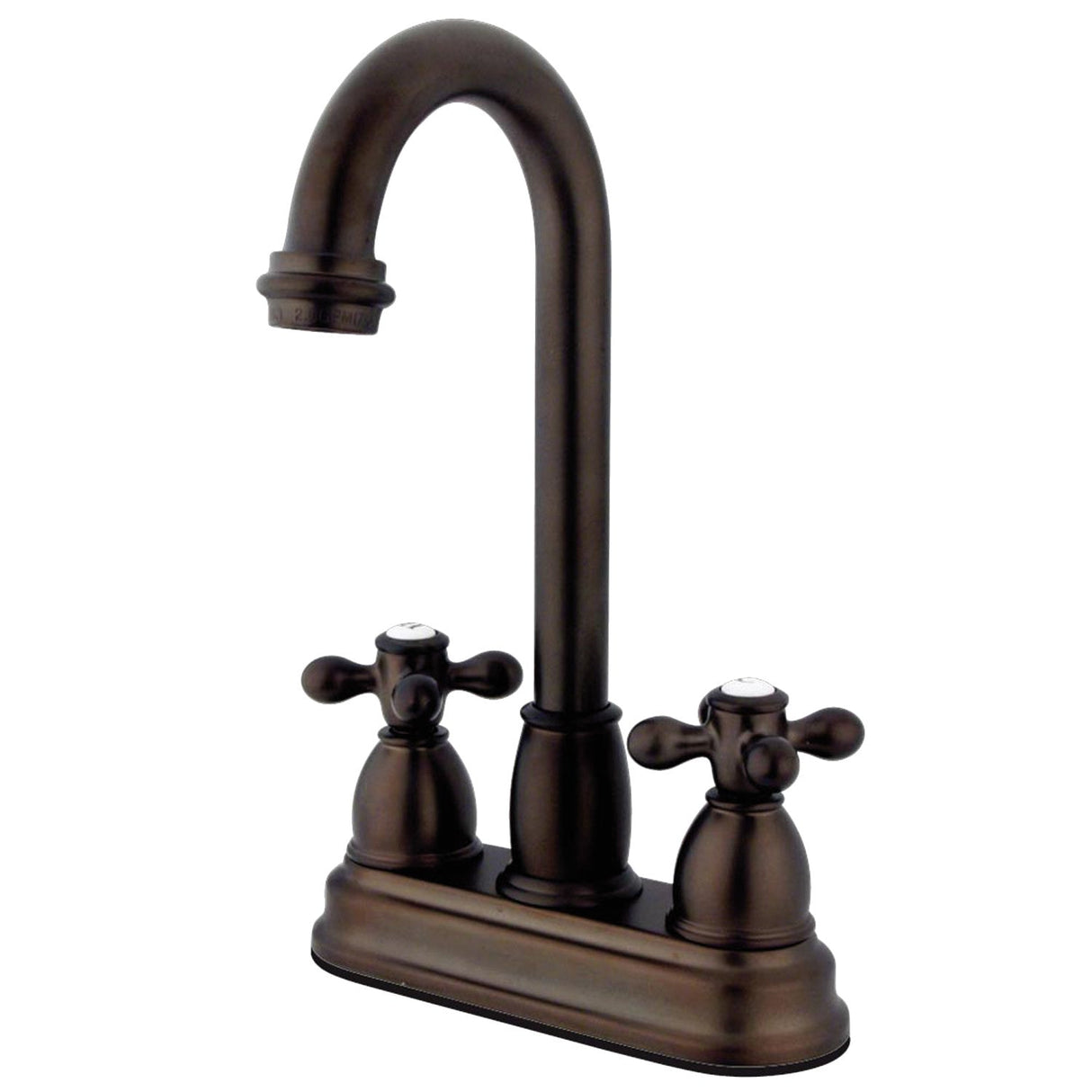 Restoration KB3495AX Two-Handle 2-Hole Deck Mount Bar Faucet, Oil Rubbed Bronze